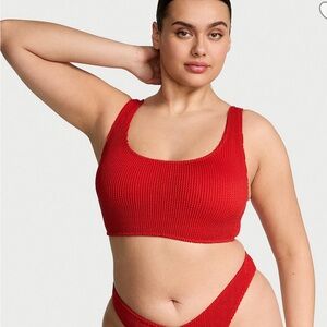 NWT Victoria's Secret M/L scrunch bikini top